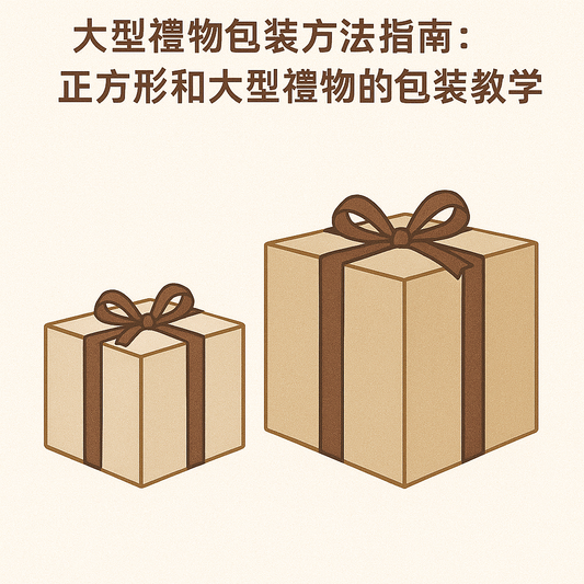大型禮物包裝方法指南:2種正方形和大型禮物的包裝教學
