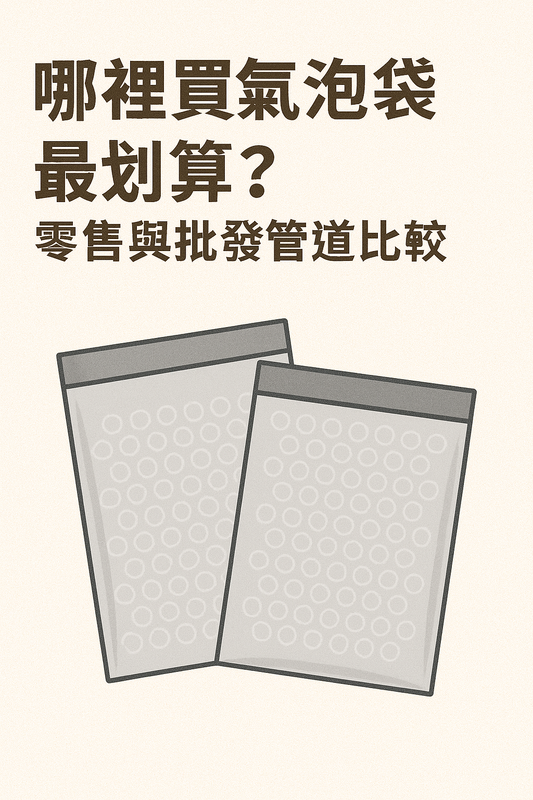 哪裡買氣泡袋最划算？零售與批發管道比較
