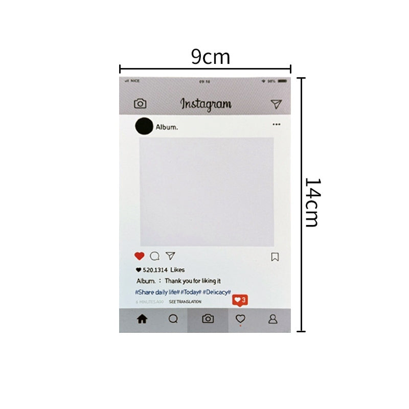卡頭 卡背 背卡 IG迷你卡片 動態小卡 卡背 DIY手帳 小卡保護卡 美甲拍照道具 祝福卡 婚禮小卡